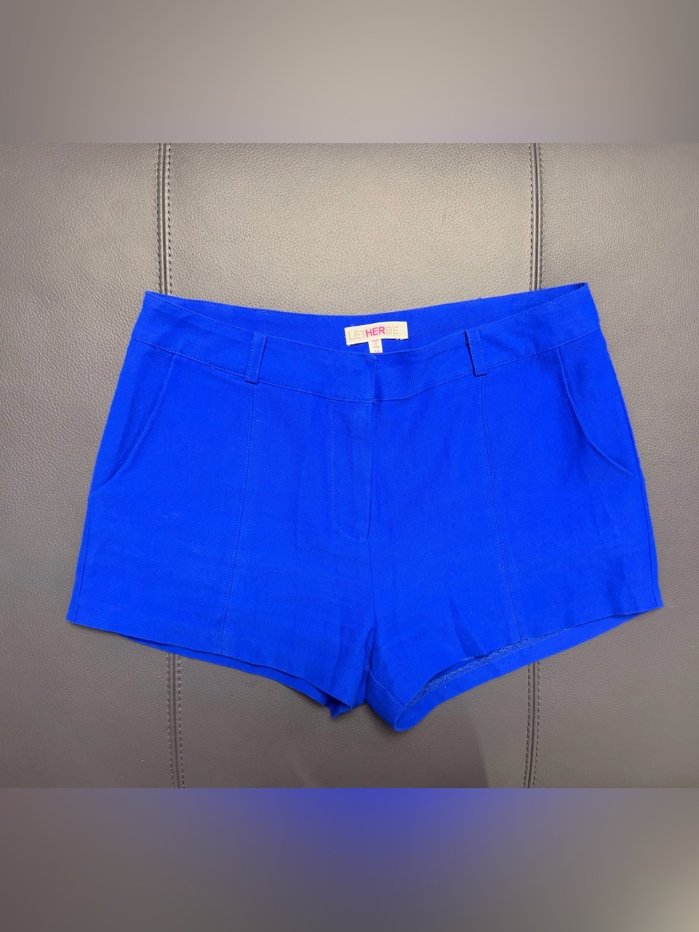 Womens Royal Blue Tailored Shorts